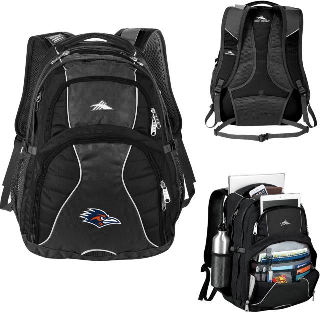 UTSA High Sierra Swerve Compu Backpack UTSA Roadrunner Head EMB - ONLINE ONLY