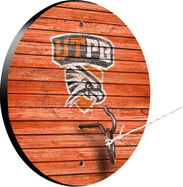 Texas Permian Basin Falcons Weathered Design Hook and Ring Game - ONLINE  ONLY: University Of Texas Of The Permian Basin