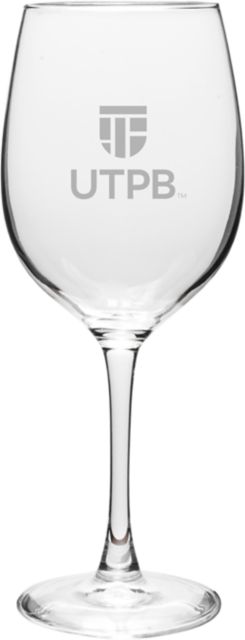 University of Texas Permian Basin 16 oz. Wine Glass