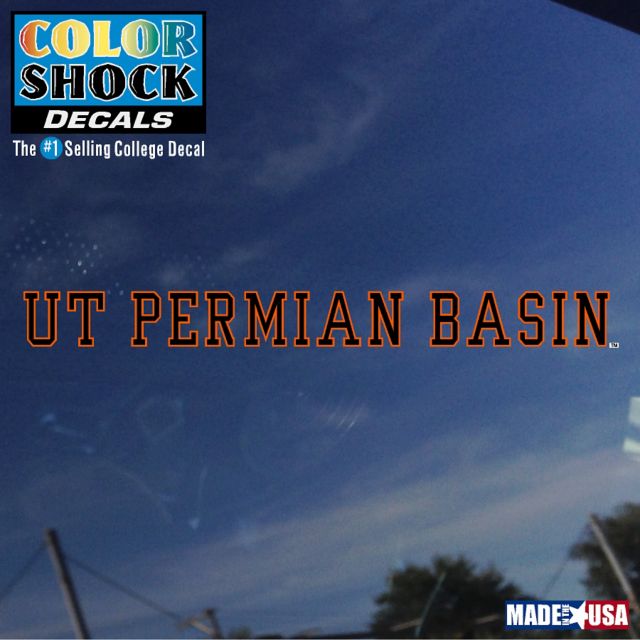 UT Permian Basin Strip Decal