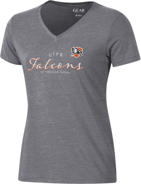 University of Texas Permian Basin Women's Falcons V-Neck Short Sleeve T-Shirt