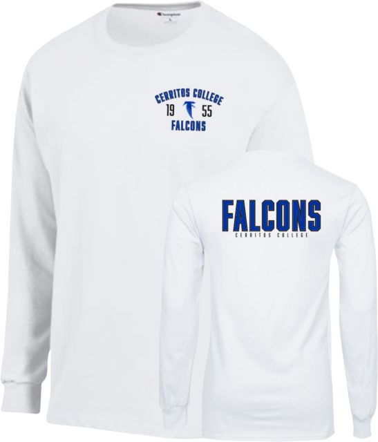 Cerritos College Champion Long Sleeve T Shirt Cerritos College Falcons 1955