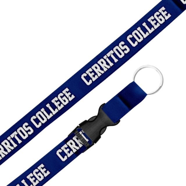 Cerritos College .75 Woven Lanyard