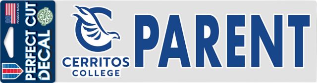 Cerritos College Parent 3'' x 10'' Perfect Cut Decal