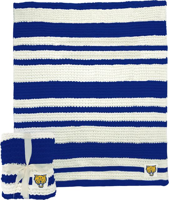 Fort Valley State University Cable Knit Throw 50x60