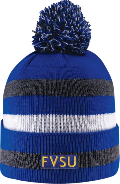 Fort Valley State University Knit Cuff Pom Hat