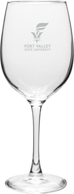 Fort Valley State University 16 oz. Wine Glass