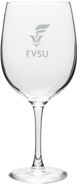 Fort Valley State University 19 oz. Wine Glass