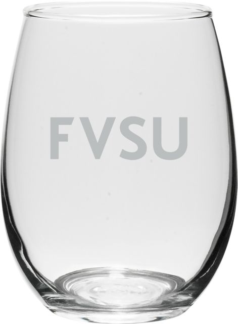 Fort Valley State University 15 oz. Stemless Wine Glass