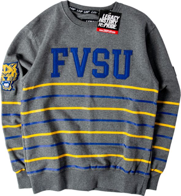 Fort Valley State University Striped Crewneck Sweatshirt