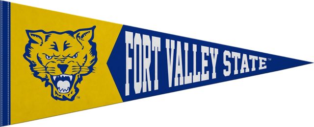 Fort Valley State University 12x30 Wildcats Pennant