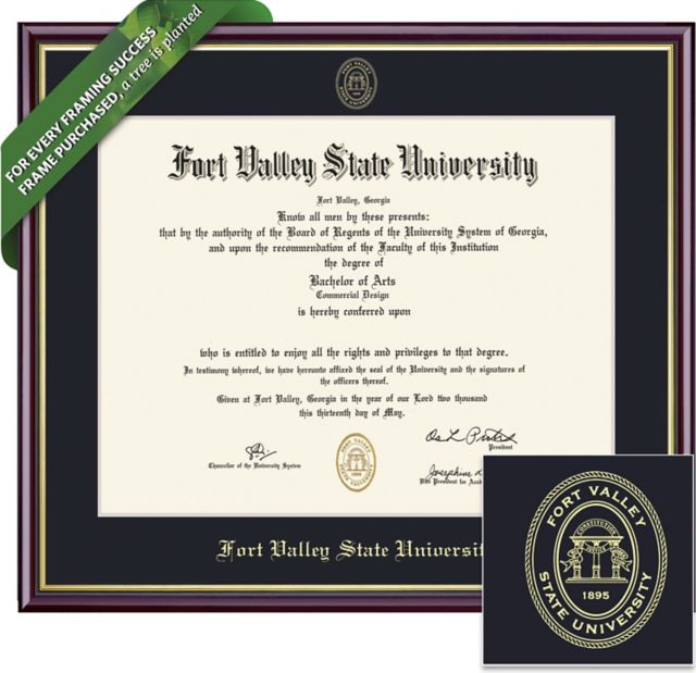 Fort Valley State University 8.5'' x 11'' Value Price Academic Diploma Frame