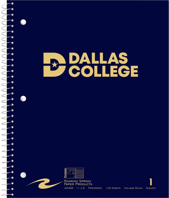 Dallas College Notebook 100-Sheet
