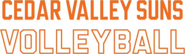 Cedar Valley Suns Medium Decal Volleyball - ONLINE ONLY