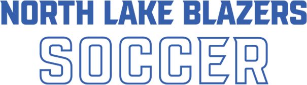 North Lake Blazers  Medium Decal Soccer Flat Text - ONLINE ONLY