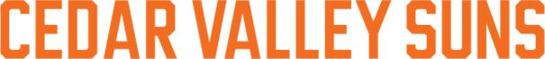 Cedar Valley Suns Medium Decal Flat Text - ONLINE ONLY