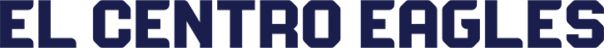 El Centro Eagles Medium Decal Flat Text - ONLINE ONLY