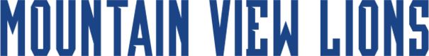 Mountain View Lions Medium Decal Flat Text - ONLINE ONLY