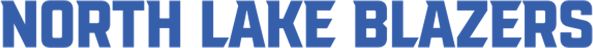 North Lake Blazers Medium Decal Flat Text - ONLINE ONLY