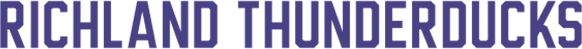 Richland Thunderducks Medium Decal Flat Text - ONLINE ONLY
