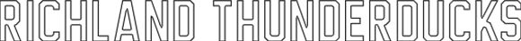 Richland Thunderducks Medium Decal Flat Text - ONLINE ONLY