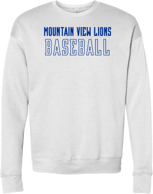 Mountain View Lions Bella + Canvas Fleece Crew Baseball - ONLINE ONLY