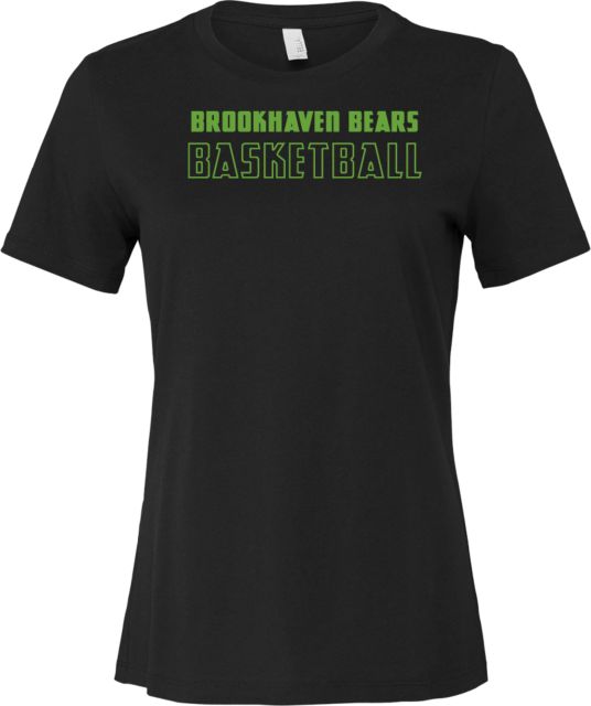 Brookhaven Bears Bella + Canvas Women's Relaxed Cotton T Shirt Basketball - ONLINE ONLY