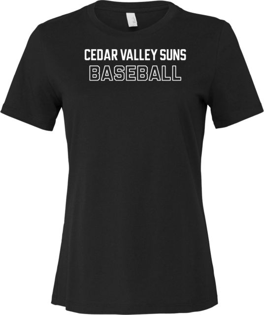 Cedar Valley Suns Bella + Canvas Women's Relaxed Cotton T Shirt Baseball - ONLINE ONLY