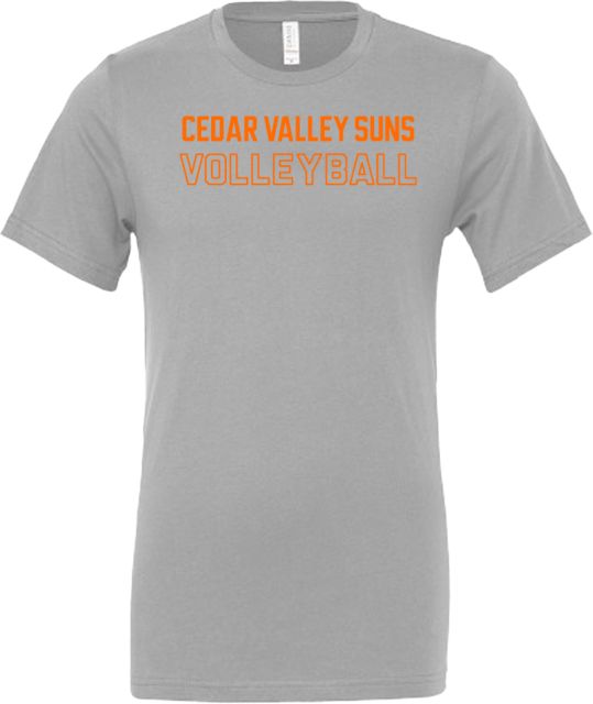 Cedar Valley Suns Bella + Canvas Women's Relaxed Cotton T Shirt Volleyball - ONLINE ONLY