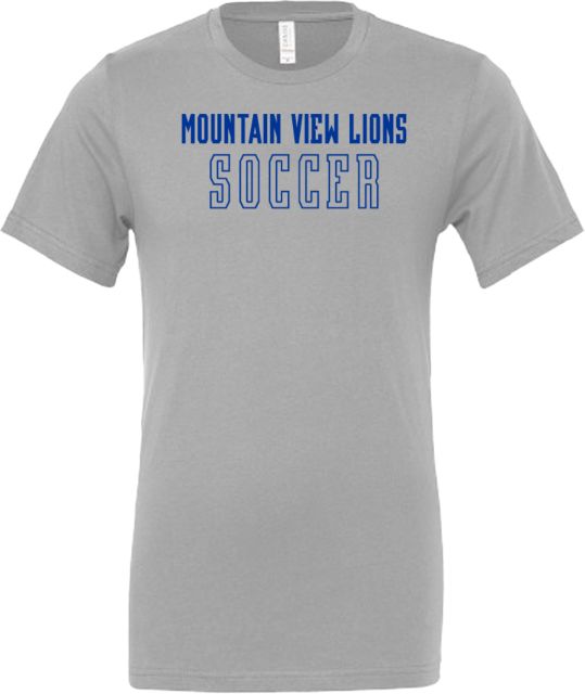 Mountain View Lions Bella + Canvas Jersey Cotton T Shirt Soccer - ONLINE ONLY