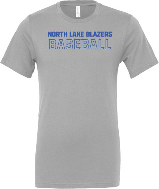 North Lake Blazers Bella + Canvas Jersey Cotton T Shirt Baseball - ONLINE ONLY