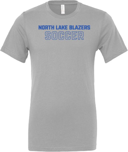 North Lake Blazers Bella + Canvas Jersey Cotton T Shirt Soccer - ONLINE ONLY