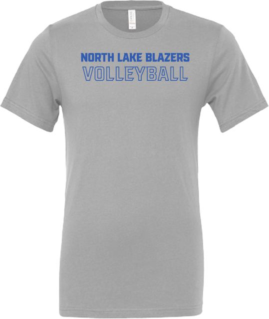 North Lake Blazers Bella + Canvas Jersey Cotton T Shirt Volleyball - ONLINE ONLY