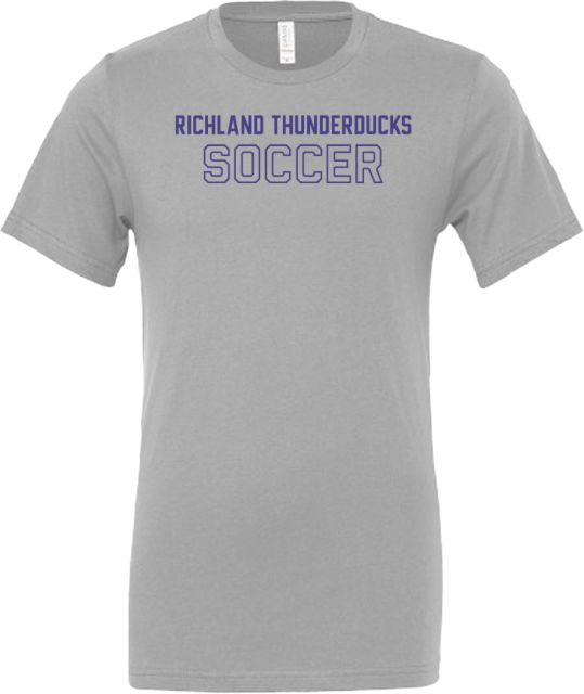 Richland Thunderducks Bella + Canvas Jersey Cotton T Shirt Soccer - ONLINE ONLY