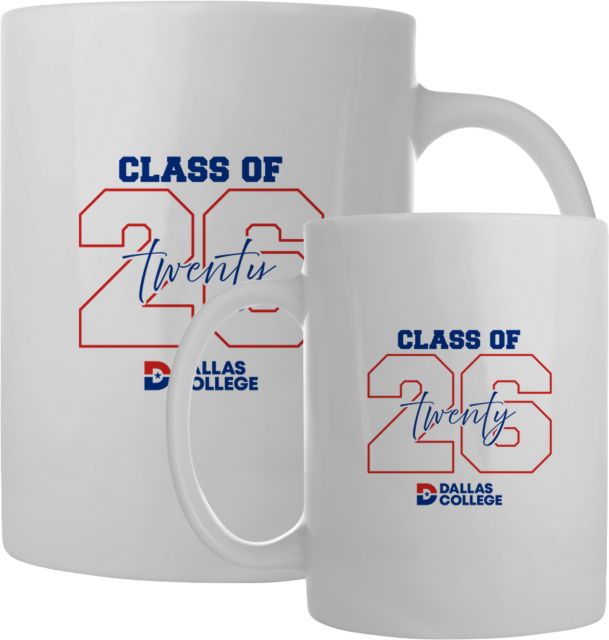 Dallas College Dallas College Full Color Mug 15oz Class of 2026 Collegiate with Script - ONLINE ONLY