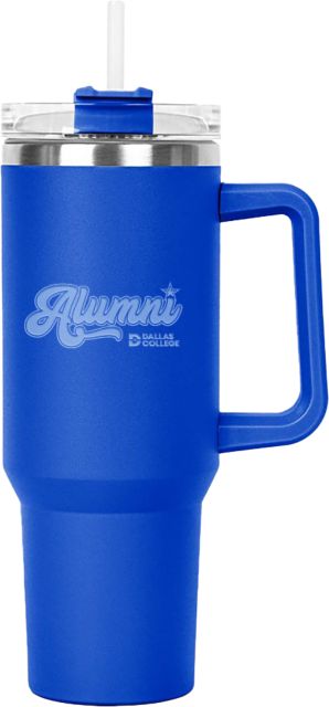 Dallas College Dallas College Hippo Mug & Straw Lid with Twist Closure 40 oz Alumni Script Engraved - ONLINE ONLY