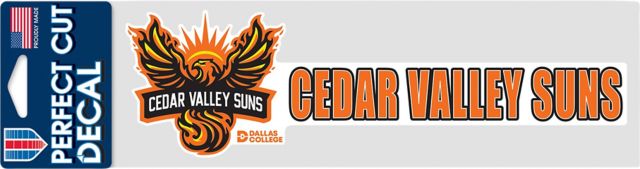 Cedar Valley Suns 3x10 Decal