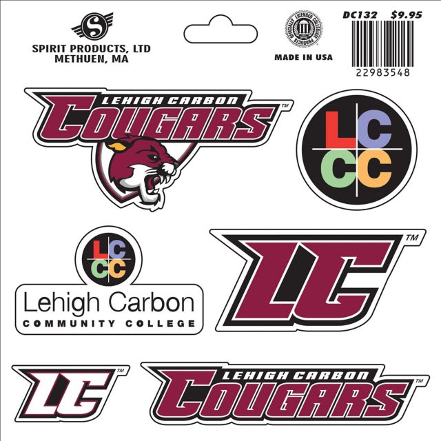 Lehigh Carbon Community College Sticker Sheet