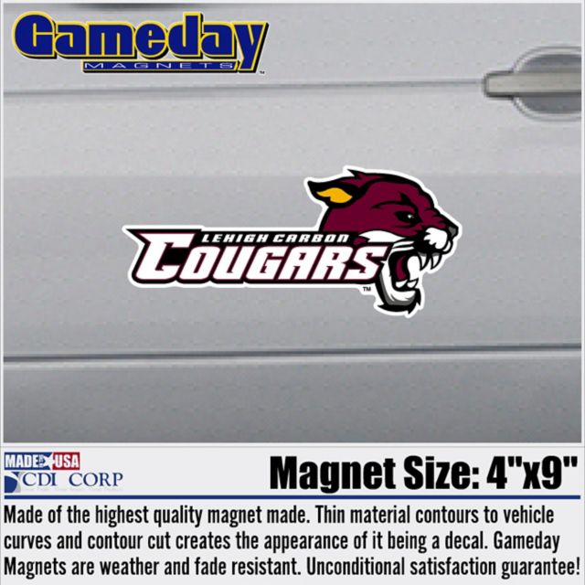 Lehigh Carbon Community College Cougars 6'' Magnet