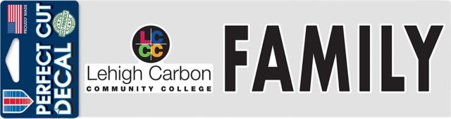 Lehigh Carbon Community College 3x10 Family Decal