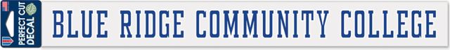 Blue Ridge Community College 2'' x 17'' Perfect Cut Decal