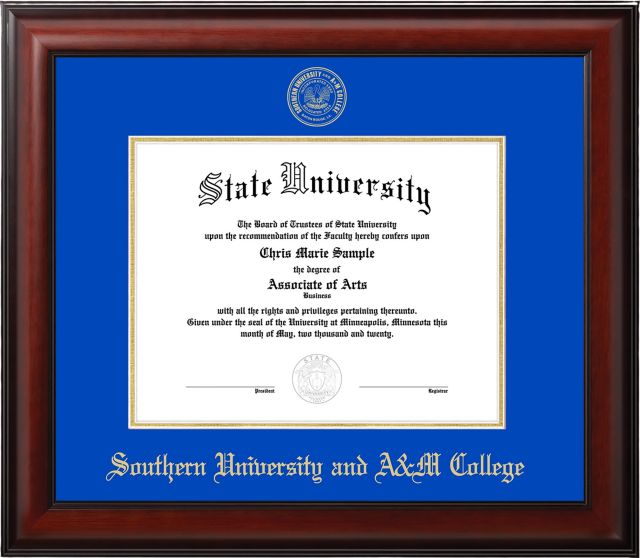Southern University and A&M College 11 in. x 8.5 in. Diploma Frame