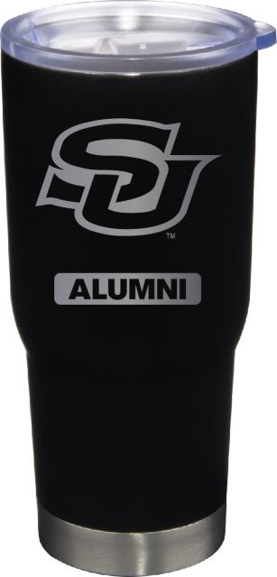 22 oz Matte Black Stainless Steel Tumbler Alumni