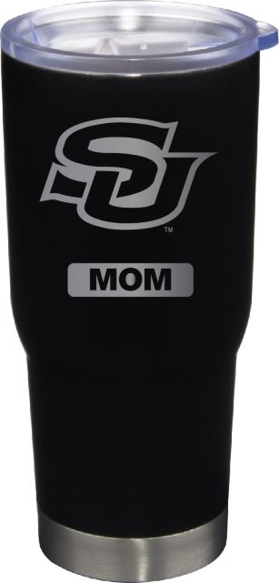 22 oz Matte Black Stainless Steel Tumbler Mom
