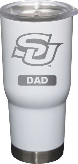 22 oz White Stainless Steel Tumbler Dad
