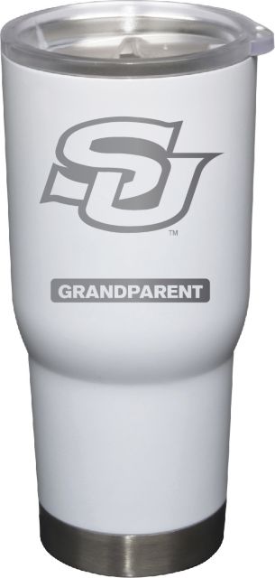 22 oz White Stainless Steel Tumbler Grandparent