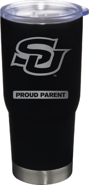 22 oz Matte Black Stainless Steel Tumbler Proud Parent