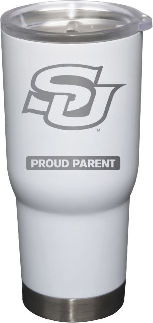 22 oz White Stainless Steel Tumbler Proud Parent