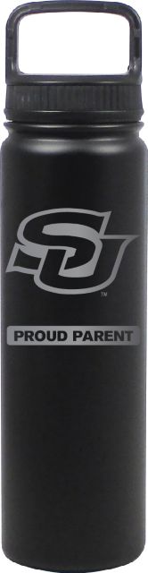 24 oz Matte Black Stainless Steel Water Bottle Proud Parent