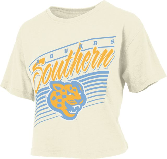 Southern University and A&M College Jaguars Women's Cropped Short Sleeve T-Shirt